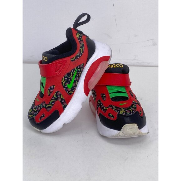 Nike Air Max 200 TD Fruit Sneakers University Red Green Spark Size 6C Toddler - Picture 9 of 10